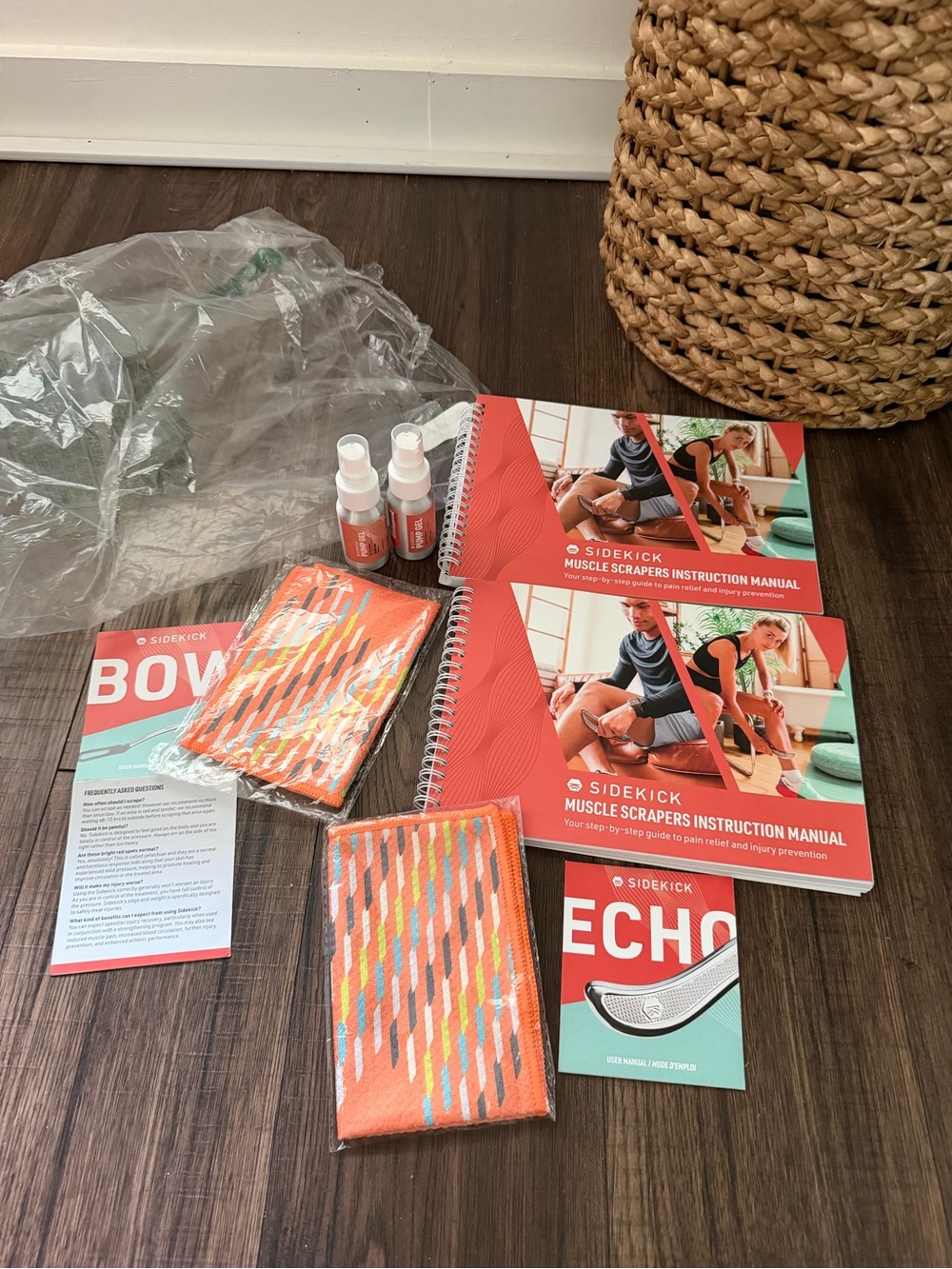 Sidekick Echo Muscle Set No Scraper Just Accessories Shown. New